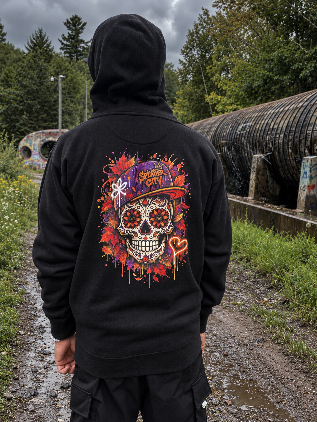 FRESHLY FALLEN HOODIE — SPLATTER CITY™ FALL EDITION