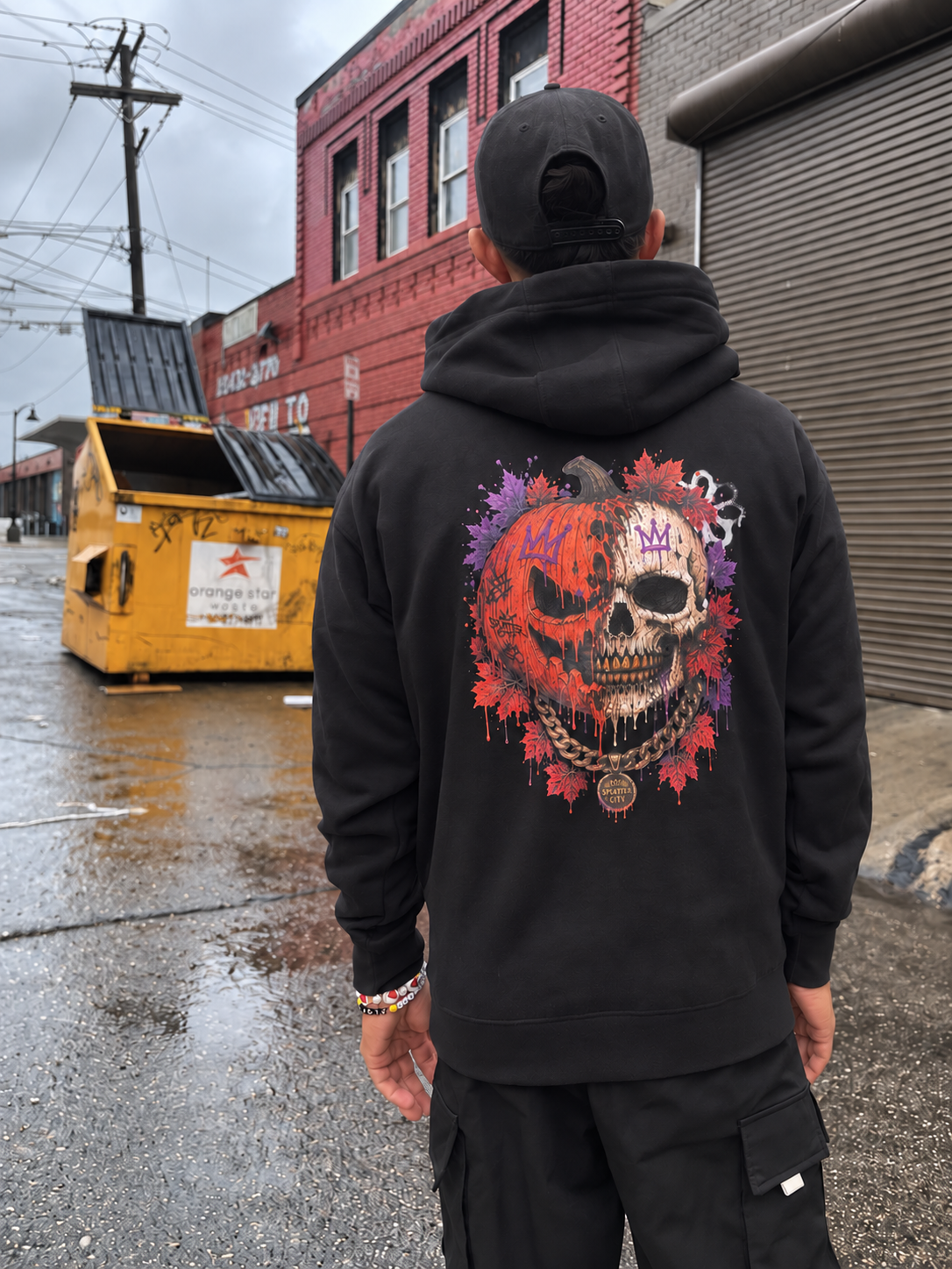 No Tricks, Just Drip Hoodie — Splatter City™ Fall Edition