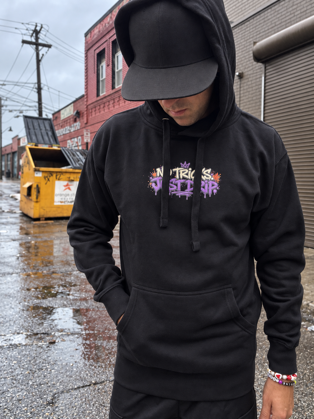 No Tricks, Just Drip Hoodie — Splatter City™ Fall Edition