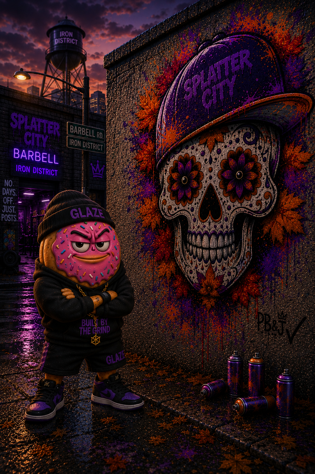 FRESHLY FALLEN HOODIE — SPLATTER CITY™ FALL EDITION