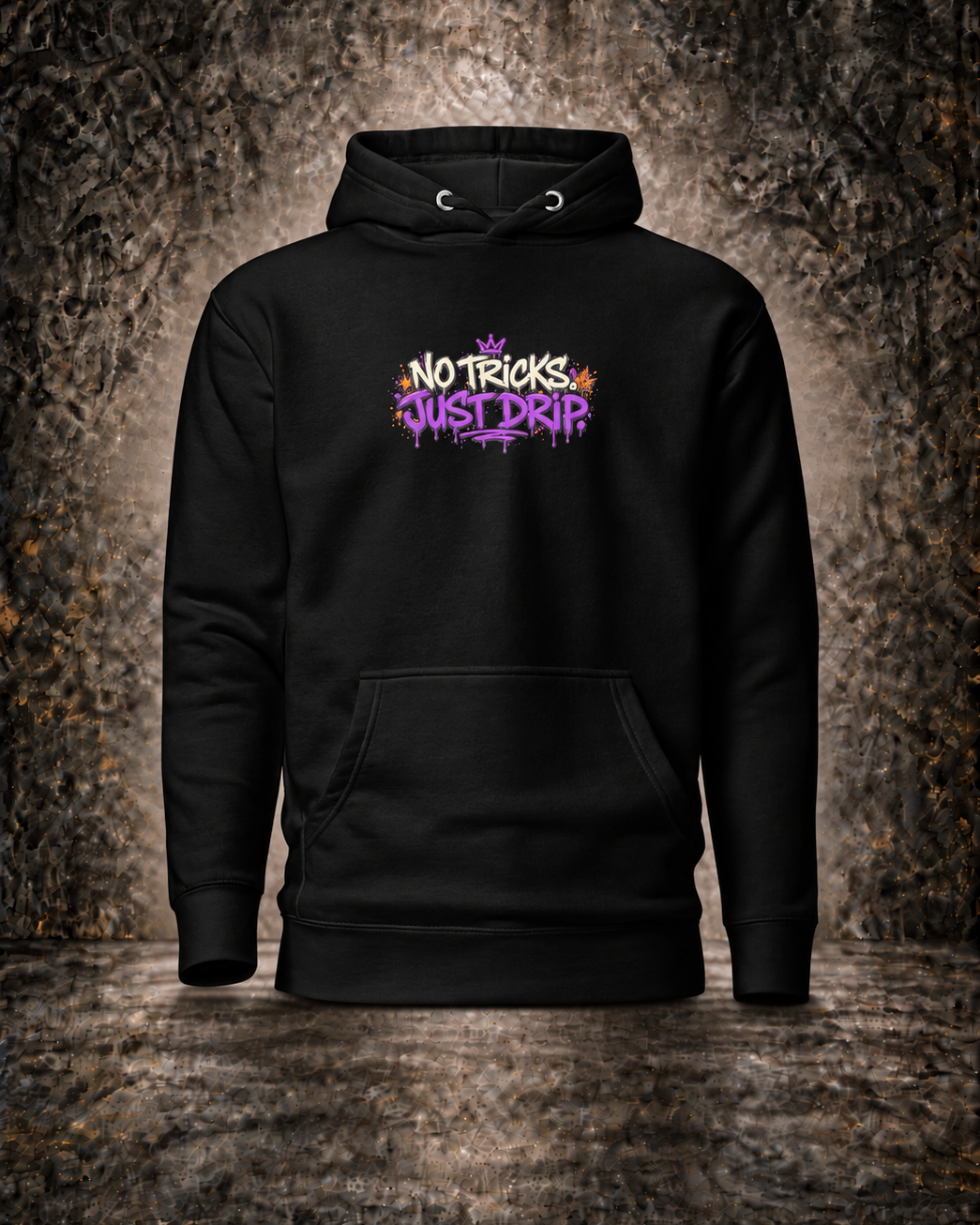 No Tricks, Just Drip Hoodie — Splatter City™ Fall Edition