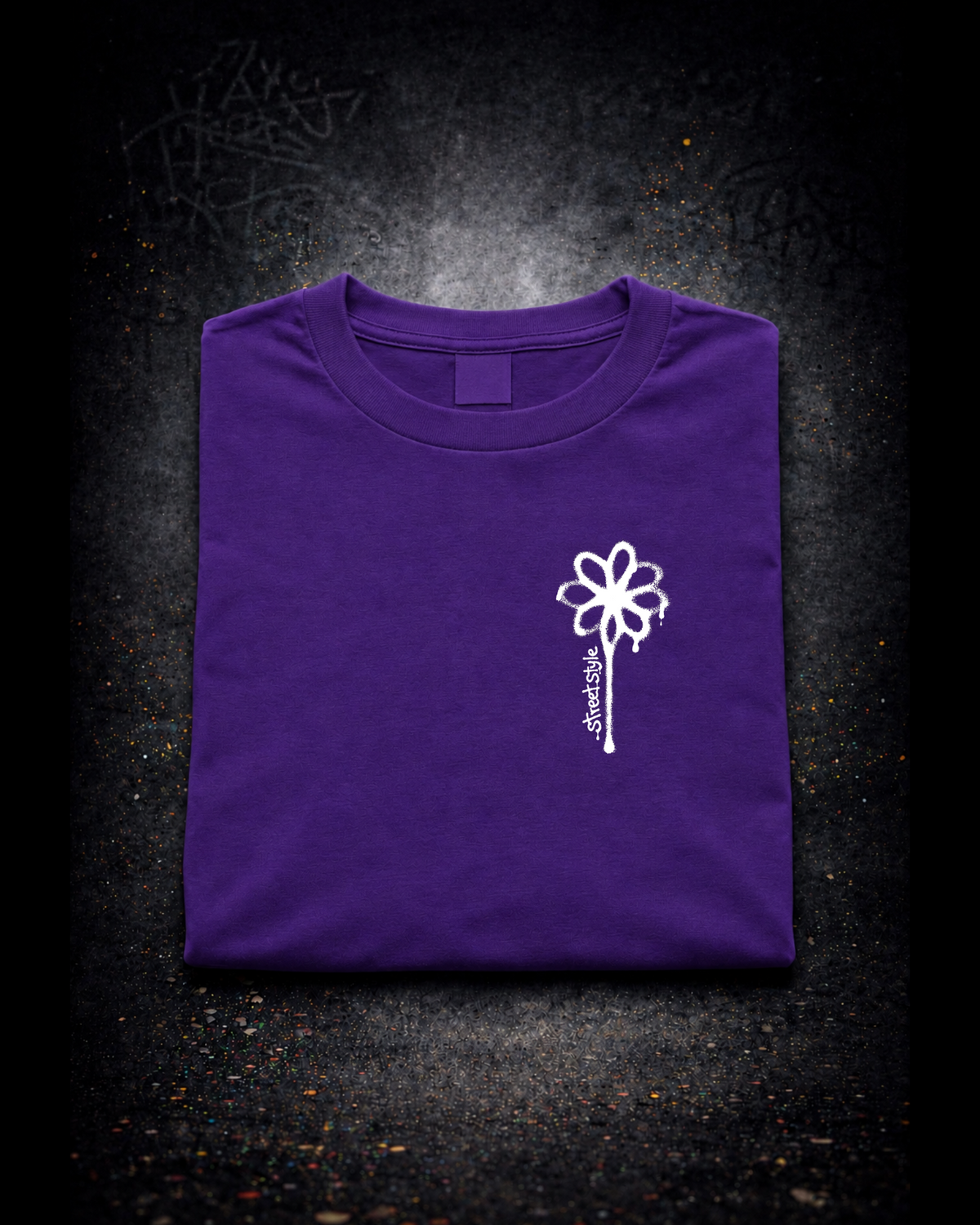 Street Style Signature Tee – Purple Edition