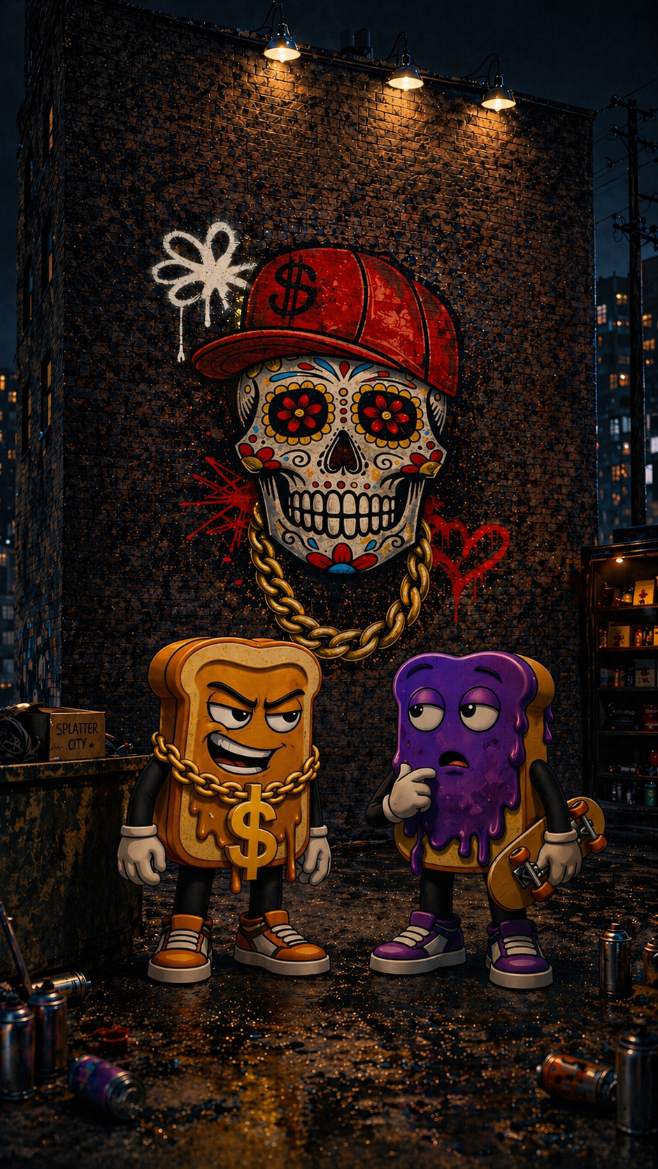 Drip to the Bone Hoodie — Splatter City™ Mural Edition