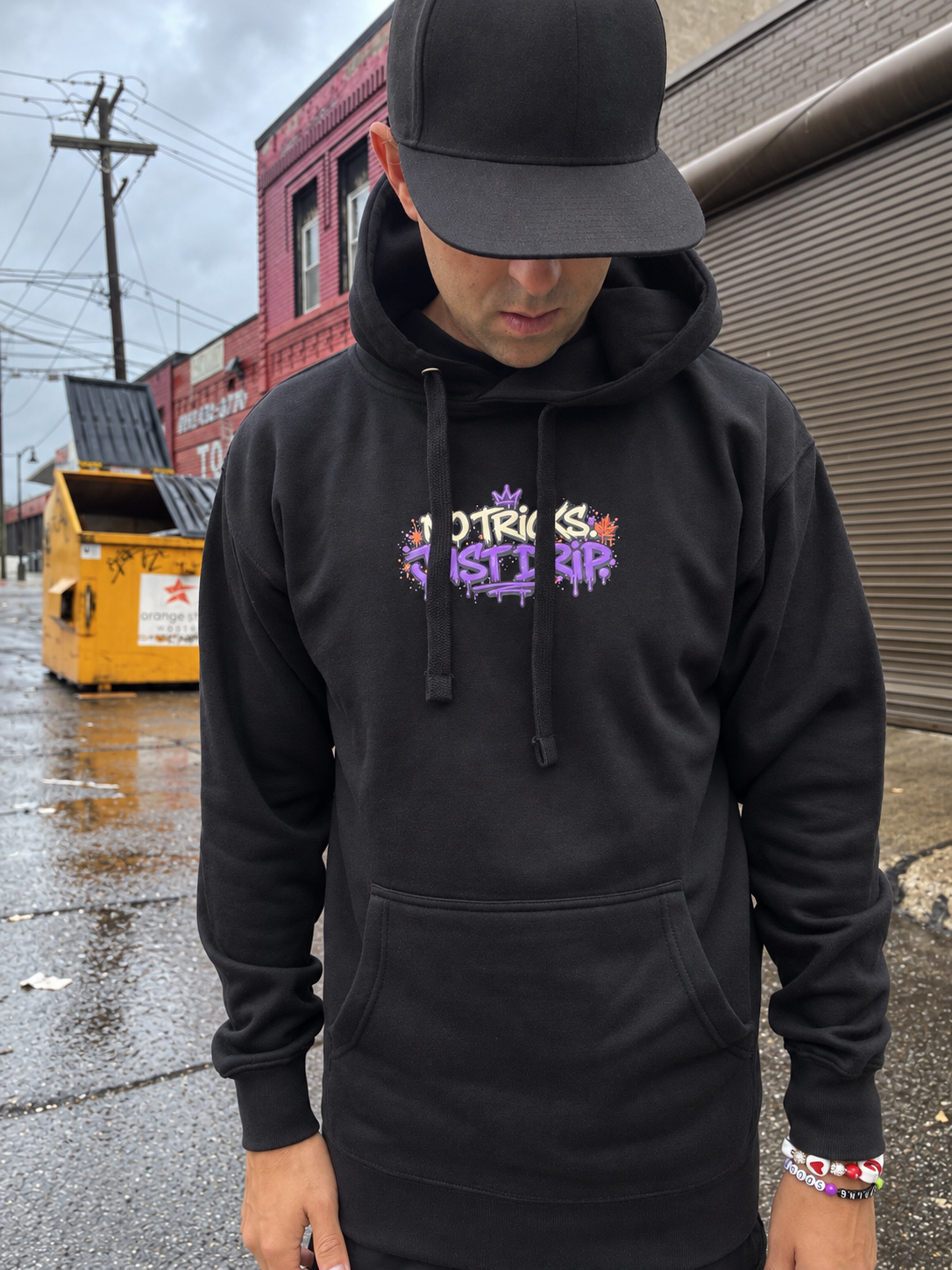 No Tricks, Just Drip Hoodie — Splatter City™ Fall Edition