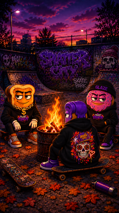 FRESHLY FALLEN HOODIE — SPLATTER CITY™ FALL EDITION