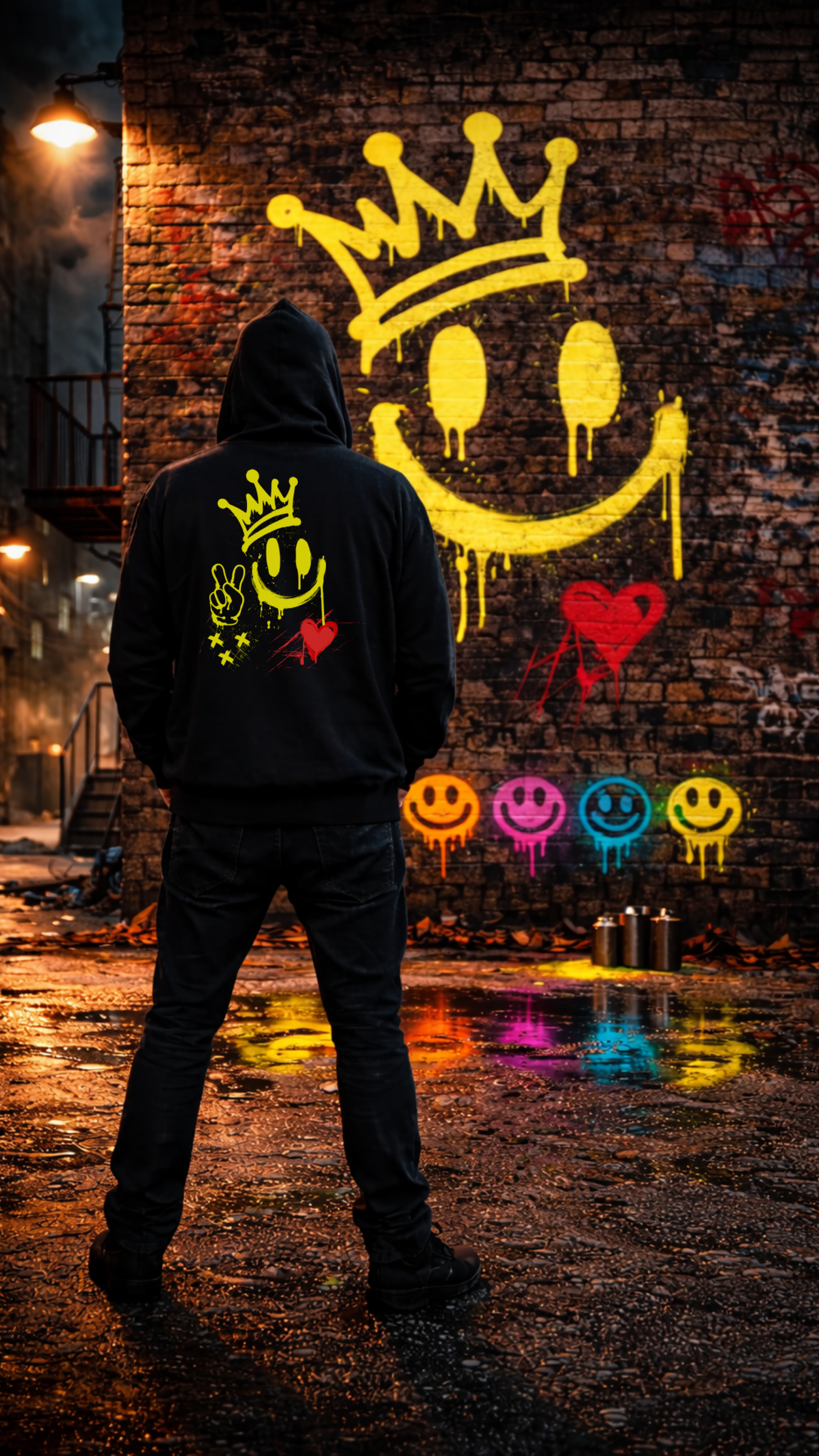 Smiley Signal Hoodie — Splatter City™