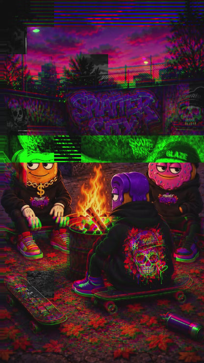 FRESHLY FALLEN HOODIE — SPLATTER CITY™ FALL EDITION
