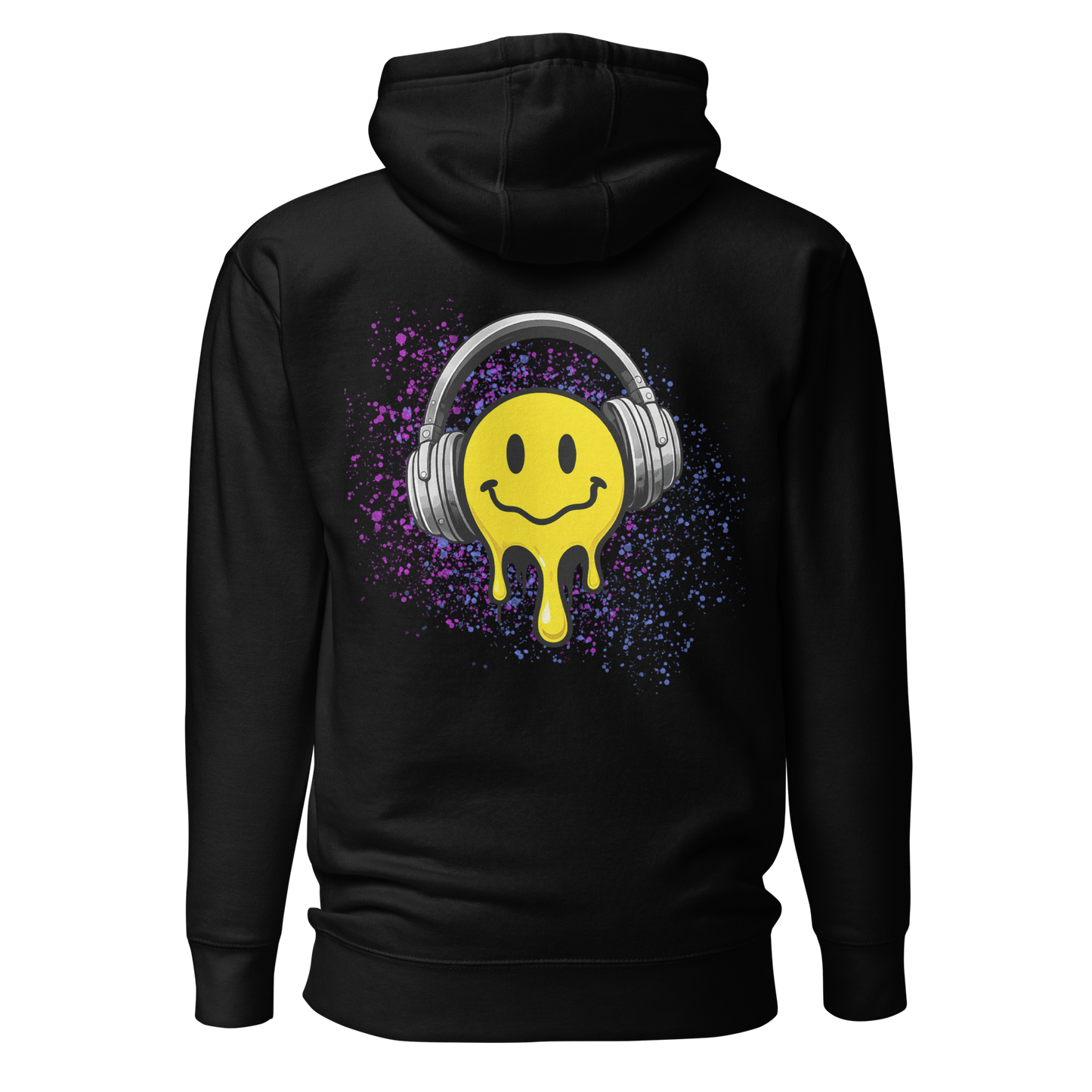 Tune Out. Drop In Hoodie – Smiley Drip Edition